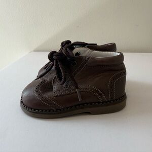 Andanines Brown Toddler Leather Shoes Size 20  #Lux-SH-2